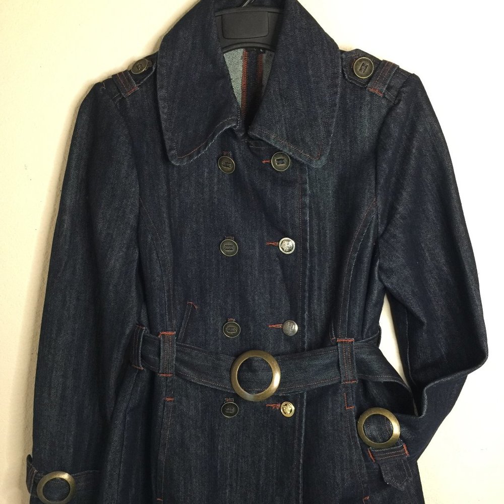 Ambition Double Breasted Denim Coat
